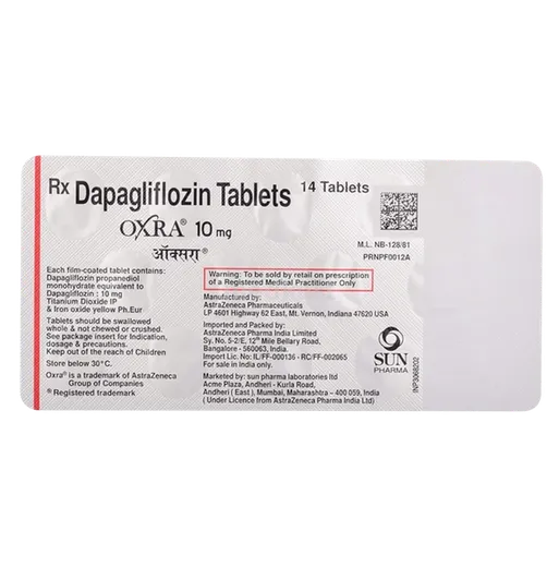 oxra 10mg tablet 14's